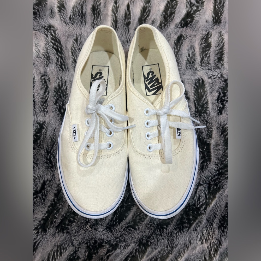 Cream vans, worn once!